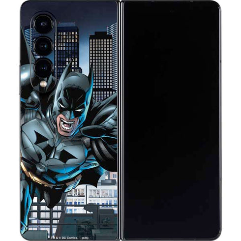 DC Comics Batman Dark Knight Comic Art Action Pose Galaxy Z Fold4 5G Skin